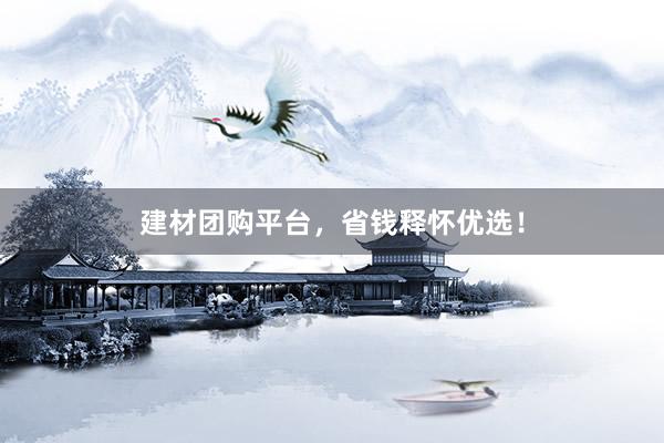 建材团购平台，省钱释怀优选！